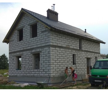 Строительство дома под черный ключ 120 м2 в Калининграде п.Куликово